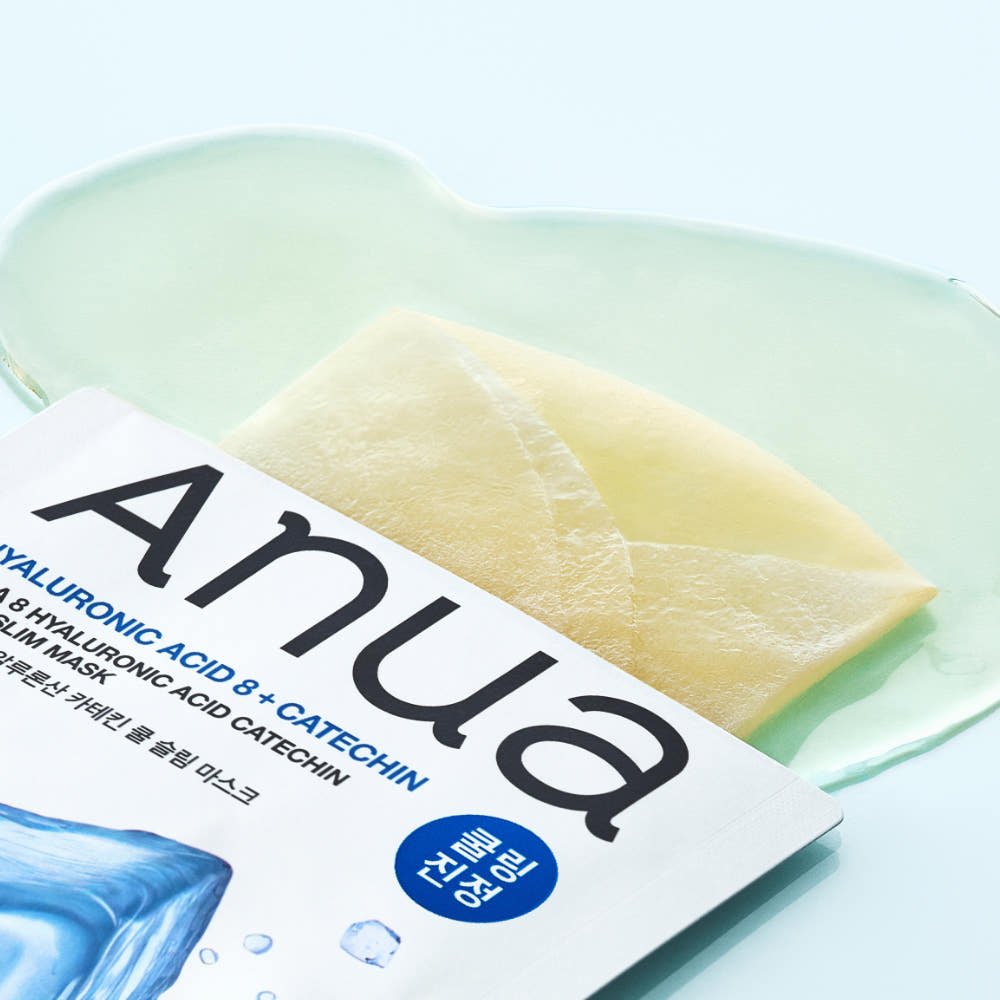 Anua 8 Hyaluronic Acid Catechin Cool Slim Mask 24ml X 10ea | Korean Skincare | Skin Science Lab