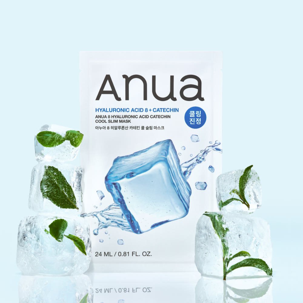 Anua 8 Hyaluronic Acid Catechin Cool Slim Mask 24ml X 10ea | Korean Skincare | Skin Science Lab