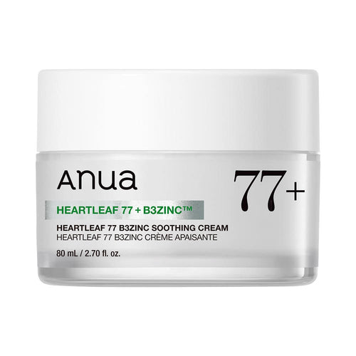 Anua Heartleaf 77 B3Zinc Soothing Cream 80ml | Korean Skincare | Skin Science Lab