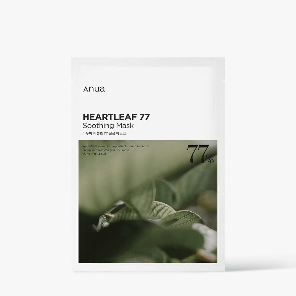 Anua HEARTLEAF 77% SOOTHING SHEET MASK 25ml X 10ea | Korean Skincare | Skin Science Lab