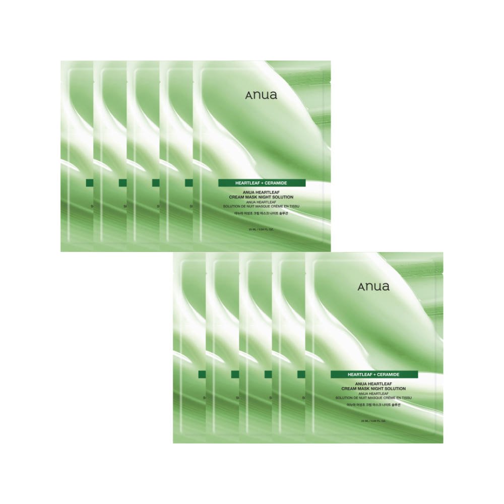 Anua Heartleaf Cream Mask Night Solution 25ml X 10ea | Korean Skincare | Skin Science Lab