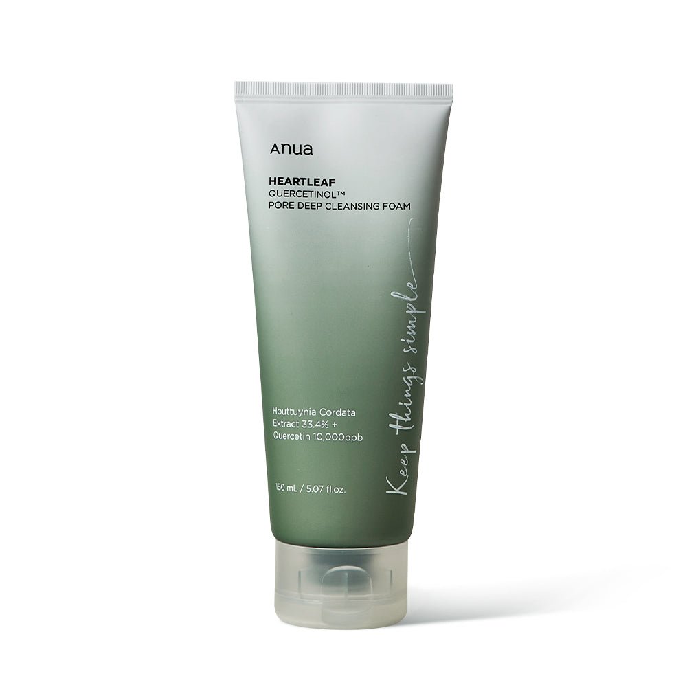 Anua HEARTLEAF QUERCETINOL PORE DEEP CLEANSING FOAM 150ml | Korean Skincare | Skin Science Lab