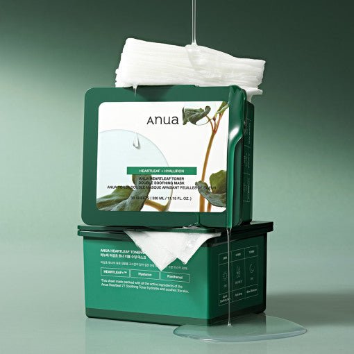 Anua Heartleaf Toner Double Soothing Mask 30 Sheets(330ml) | Korean Skincare | Skin Science Lab