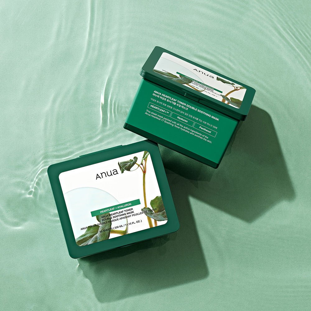 Anua Heartleaf Toner Double Soothing Mask 30 Sheets(330ml) | Korean Skincare | Skin Science Lab