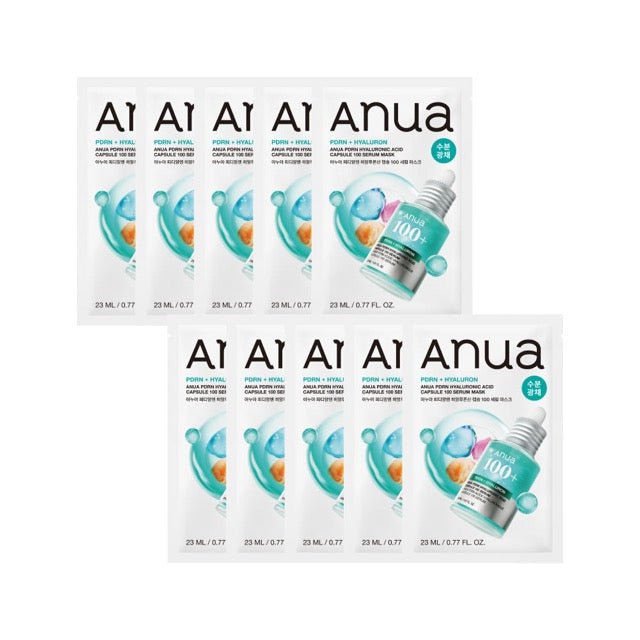 Anua PDRN Hyaluronic Acid Capsule 100 Serum Mask Sheet 23ml*10ea | Korean Skincare | Skin Science Lab
