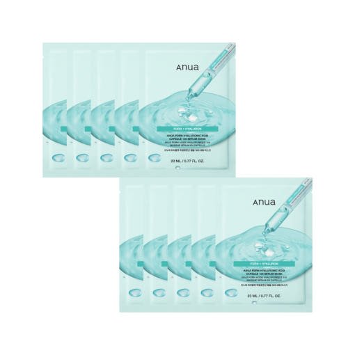 Anua PDRN Hyaluronic Acid Capsule 100 Serum Mask Sheet 23ml*10ea | Korean Skincare | Skin Science Lab