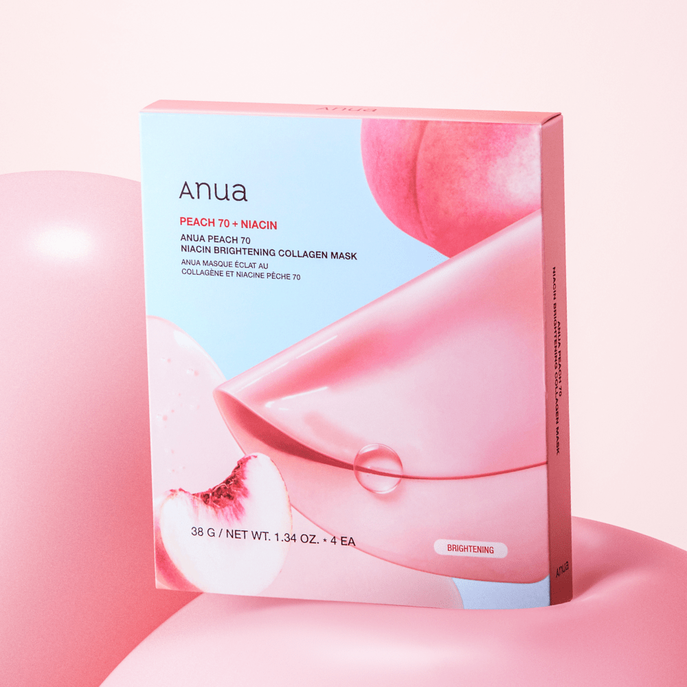Anua Peach 70 Niacin Serum Mask 38g X 4ea | Korean Skincare | Skin Science Lab