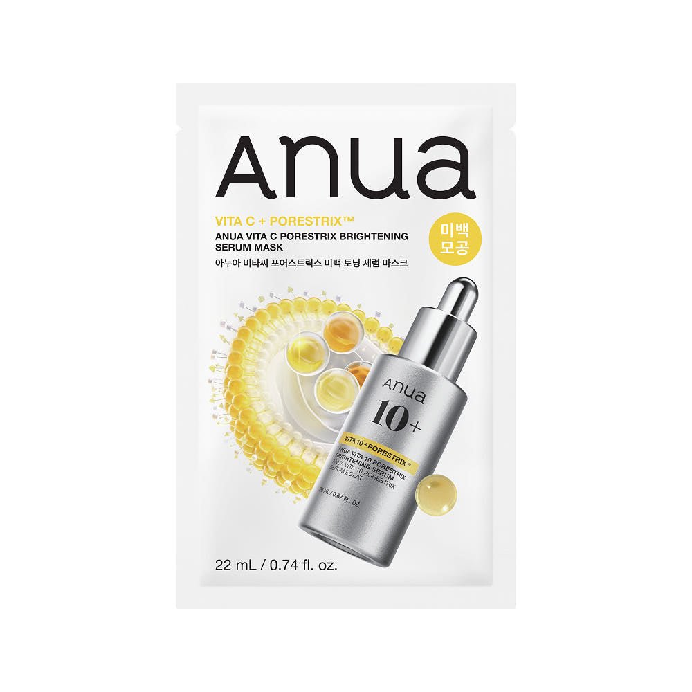 Anua Vita C Porestrix Brightening Serum Mask 22ml X 10ea | Korean Skincare | Skin Science Lab