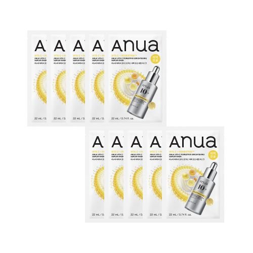 Anua Vita C Porestrix Brightening Serum Mask 22ml X 10ea | Korean Skincare | Skin Science Lab