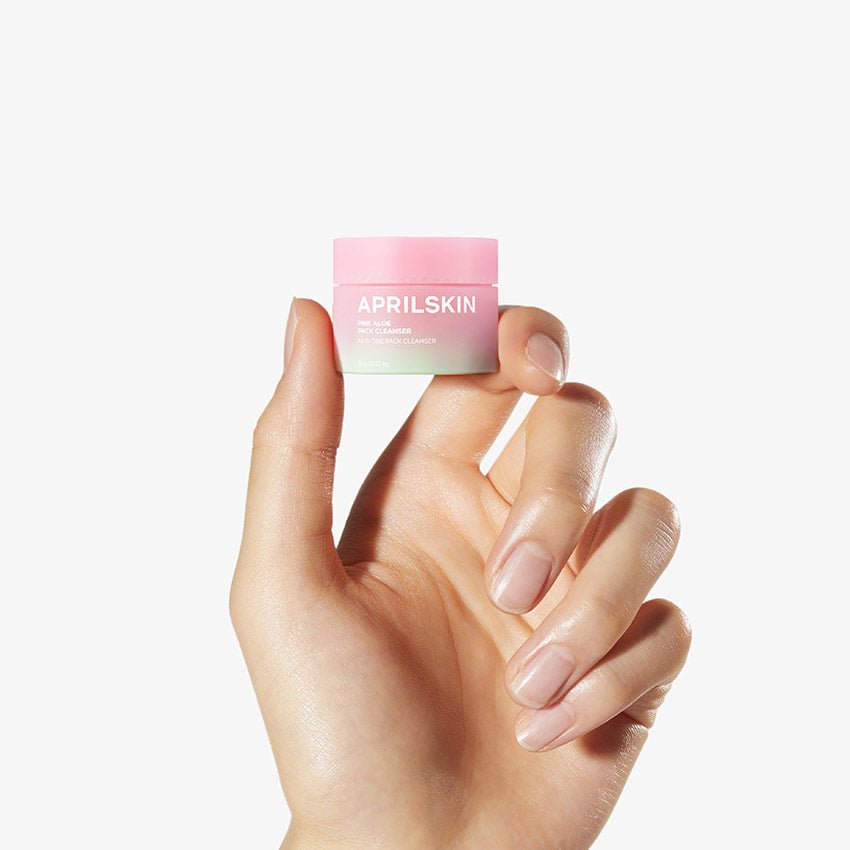APRILSKIN Pink Aloe Mask-to-Foam Soothing Cleanser 15g | Korean Skincare | Skin Science Lab