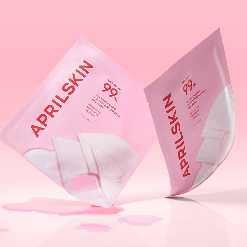 APRILSKIN TXA Niacinamide Collagen 99 Capsule Gel Mask 30g X 4ea | Korean Skincare | Skin Science Lab