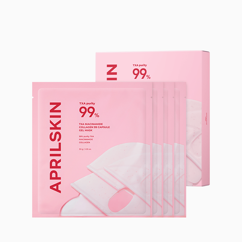 APRILSKIN TXA Niacinamide Collagen 99 Capsule Gel Mask 30g X 4ea | Korean Skincare | Skin Science Lab