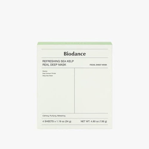 Biodance Refreshing Sea Kelp Real Deep Mask 34g X 4ea | Korean Skincare | Skin Science Lab