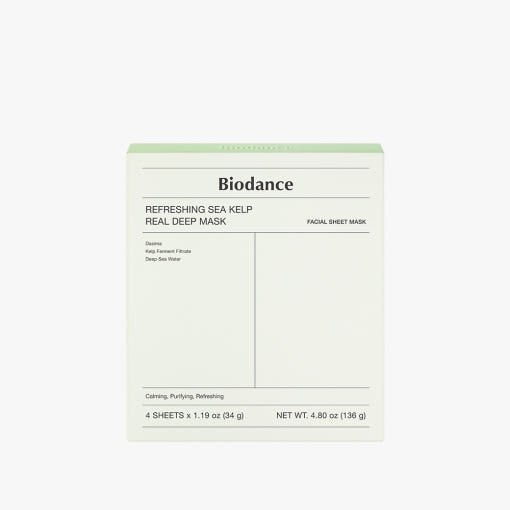 Biodance Refreshing Sea Kelp Real Deep Mask 34g X 4ea | Korean Skincare | Skin Science Lab