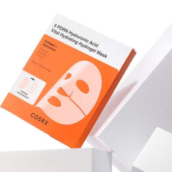 COSRX 5 PDRN Hyaluronic Acid Vital Hydrating Hydrogel Mask 34g X 3ea | Korean Skincare | Skin Science Lab