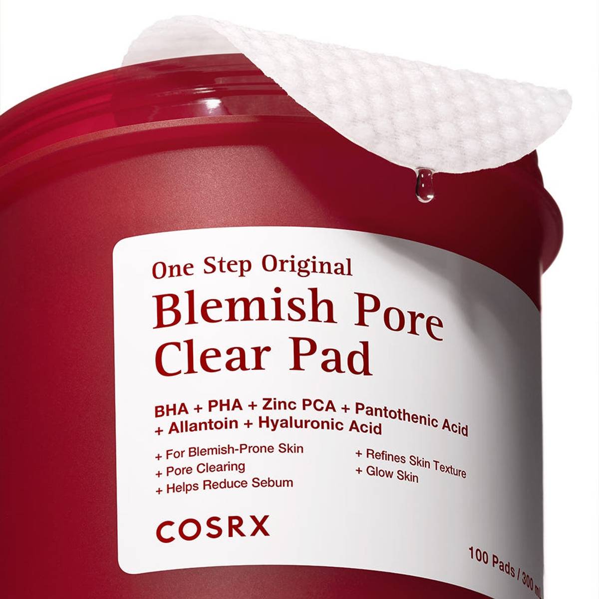COSRX One Step Original Blemish Pore Clear Pad 300ml/100ea | Korean Skincare | Skin Science Lab