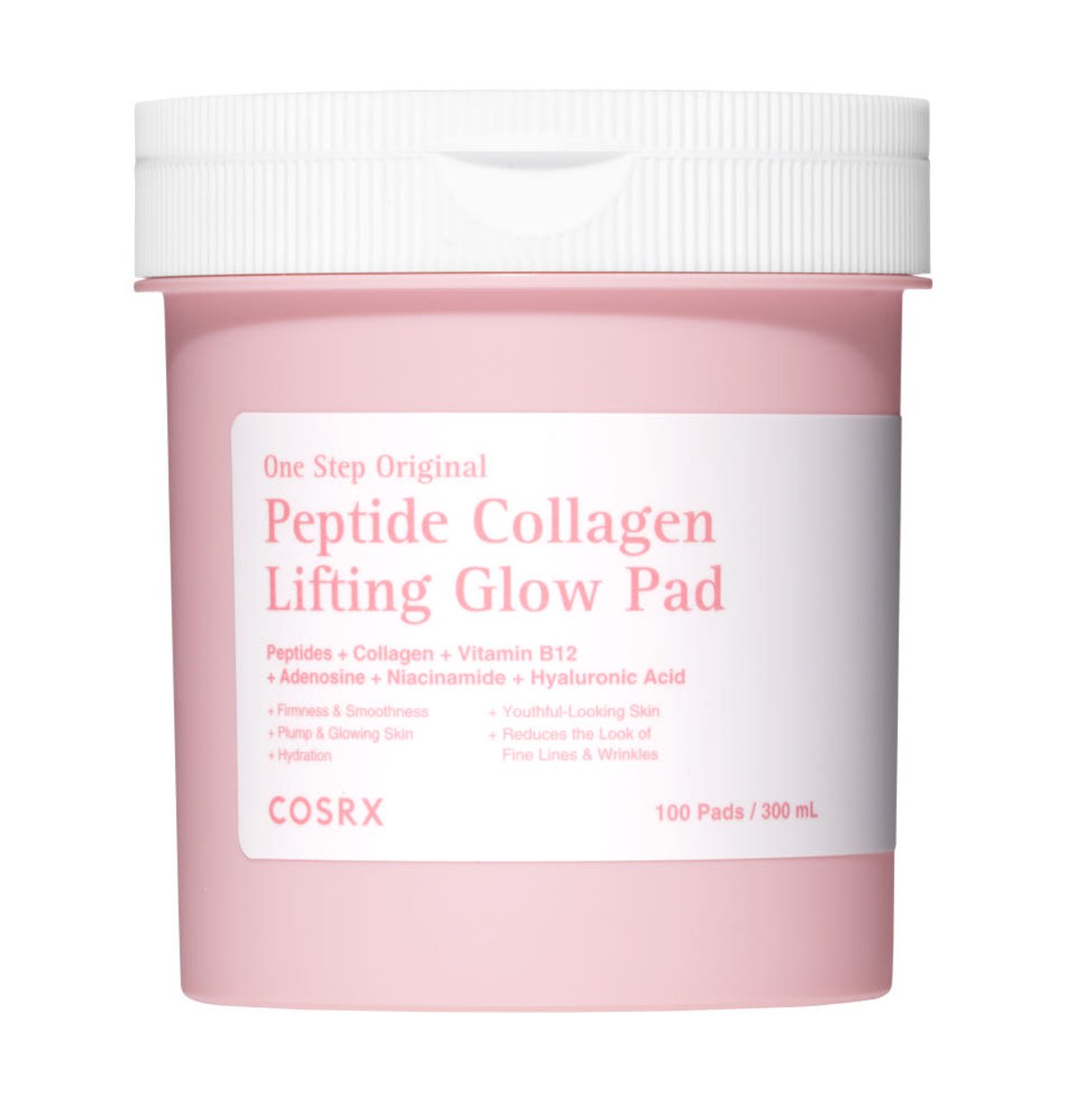COSRX One Step Original Peptide Collagen Lifting Glow Pad 300ml/100ea | Korean Skincare | Skin Science Lab