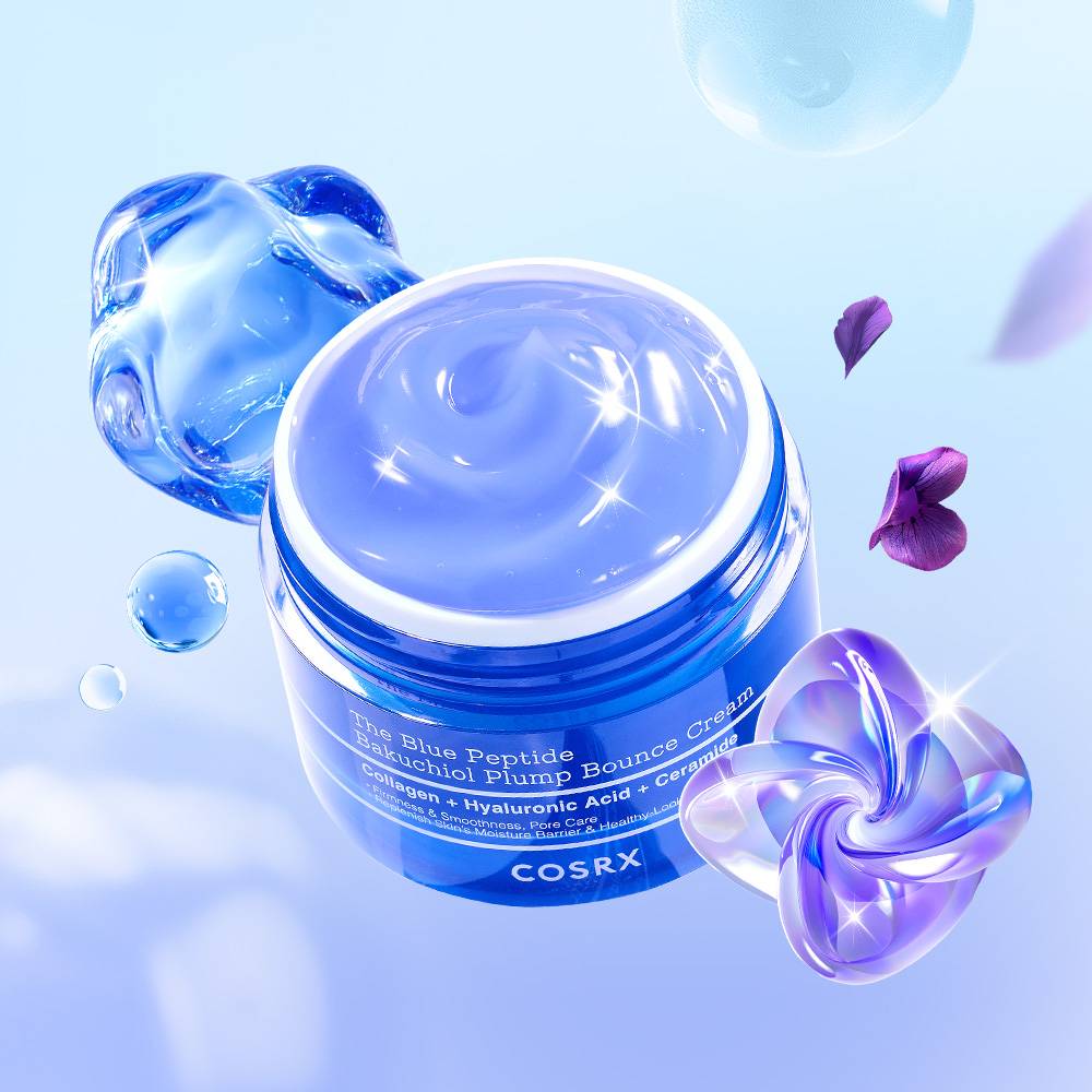 COSRX The Blue Peptide Bakuchiol Plump Bounce Cream 50g | Korean Skincare | Skin Science Lab