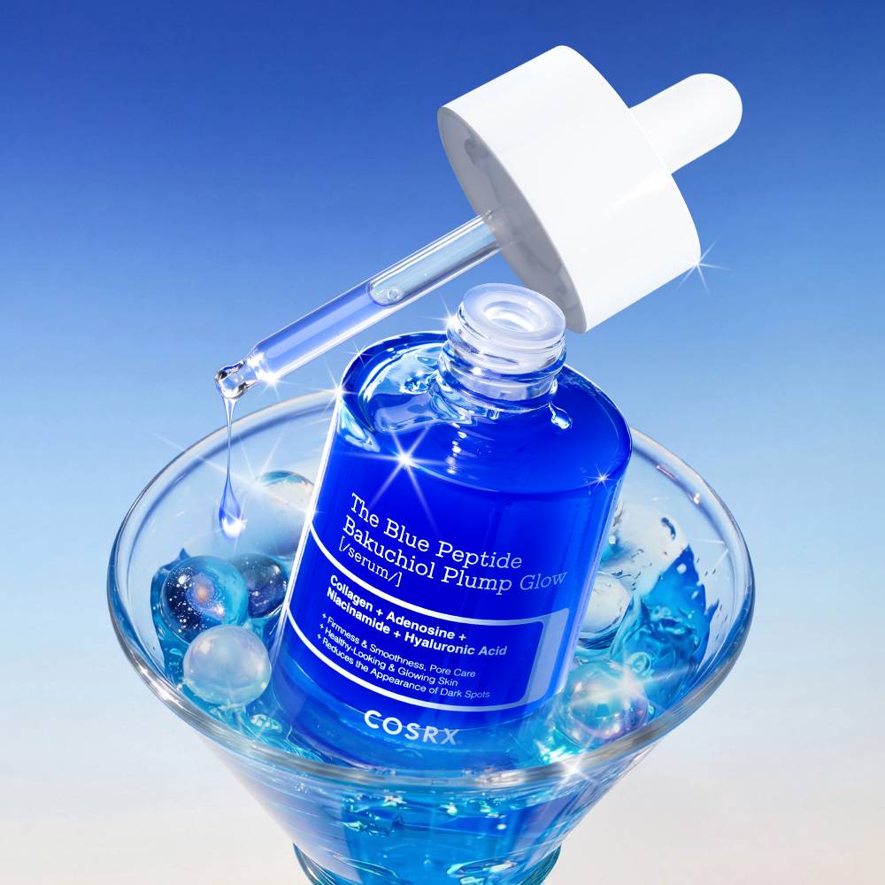 COSRX The Blue Peptide Bakuchiol Plump Glow Serum 50ml | Korean Skincare | Skin Science Lab