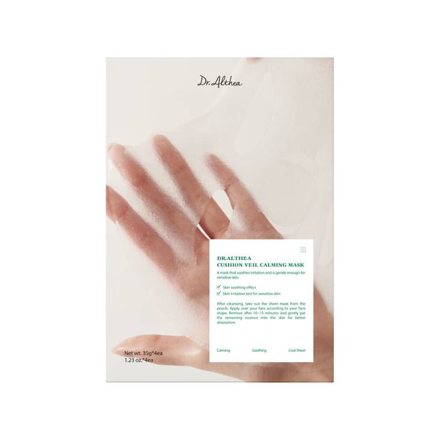 Dr.Althea Cushion Veil Calming Mask Sheet 28g X 4ea | Korean Skincare | Skin Science Lab