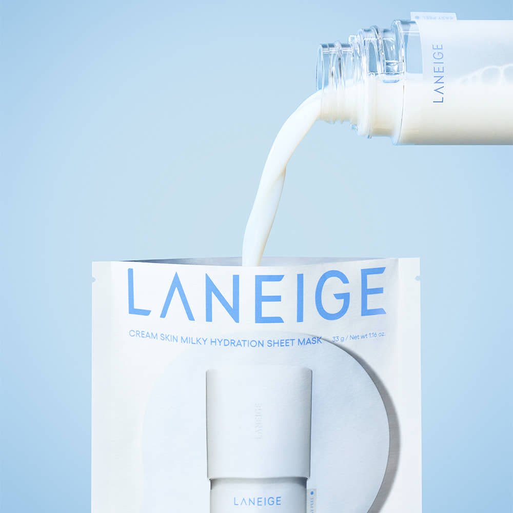 LANEIGE Cream Skin Milky Hydration Sheet Mask 33g X 6ea | Korean Skincare | Skin Science Lab