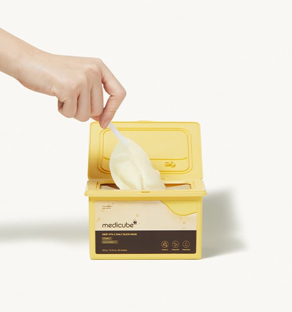 medicube Deep Vita C Daily Quick Mask 350ml/30Sheets | Korean Skincare | Skin Science Lab