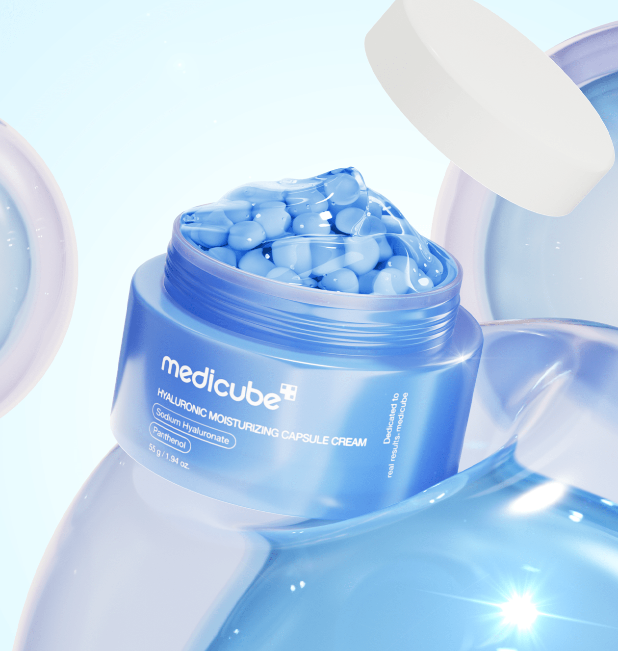 medicube Hyaluronic Moisturizing Capsule Cream 55g | Korean Skincare | Skin Science Lab