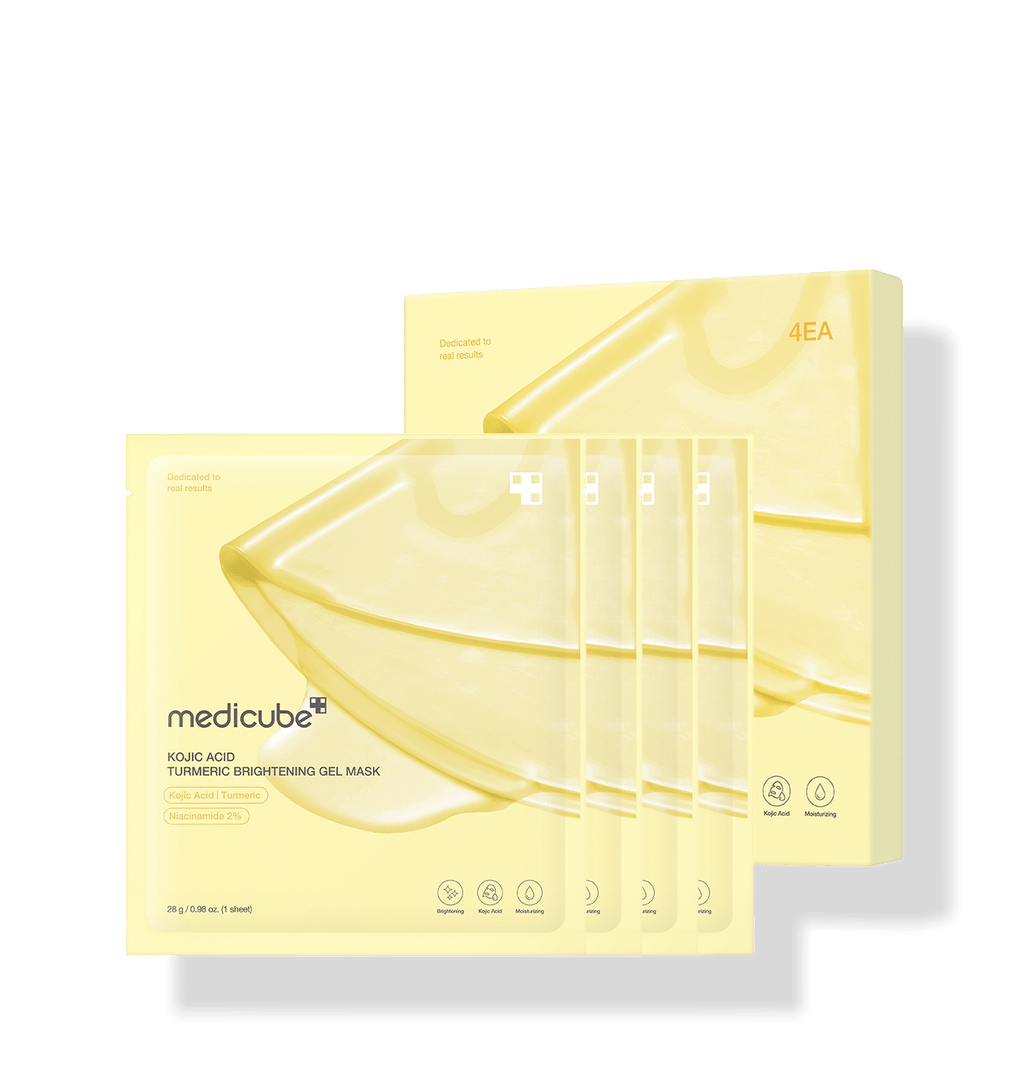 medicube Kojic Acid Turmeric Brightening Gel Mask 28g*4ea | Korean Skincare | Skin Science Lab