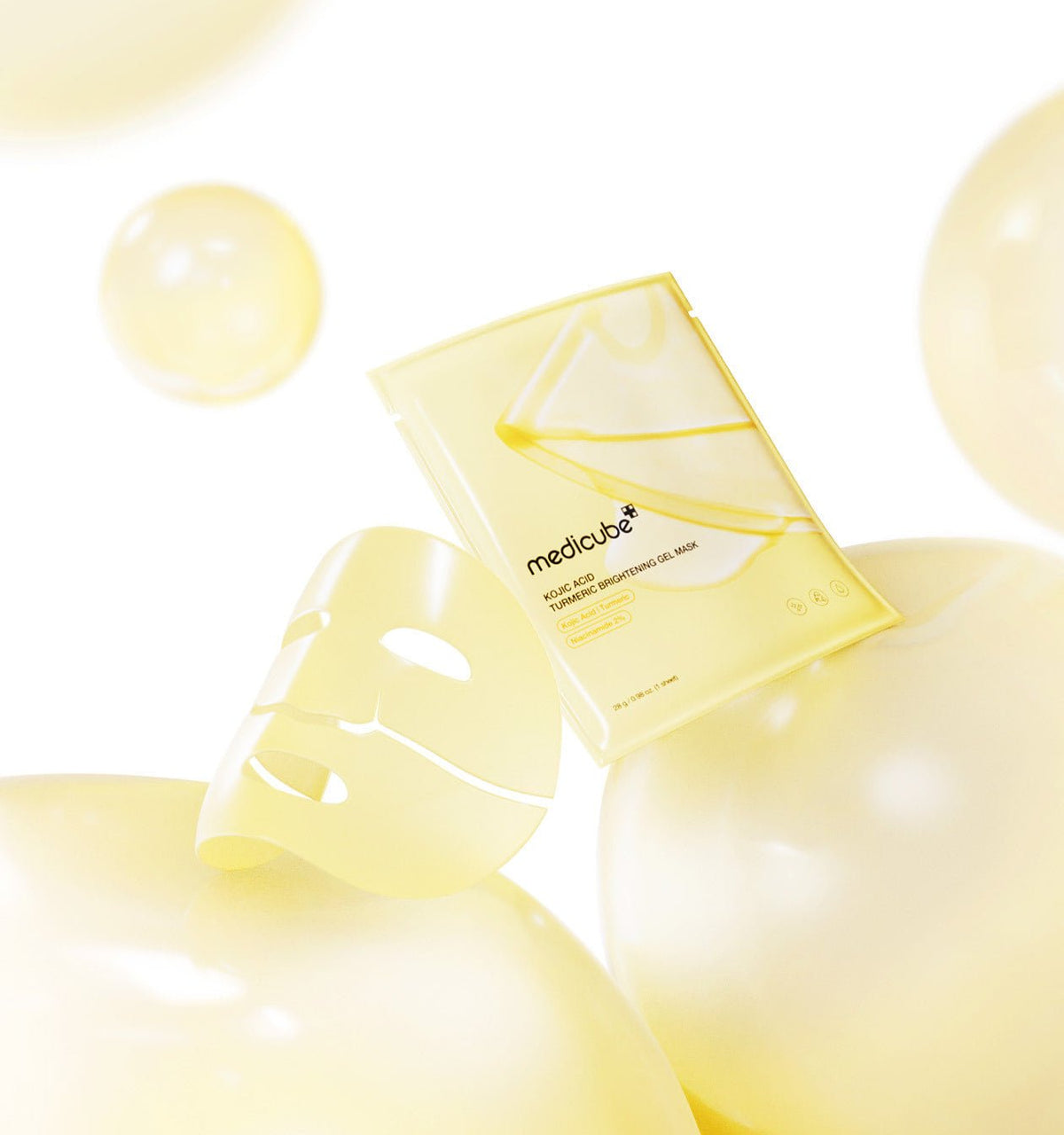 medicube Kojic Acid Turmeric Brightening Gel Mask 28g*4ea | Korean Skincare | Skin Science Lab