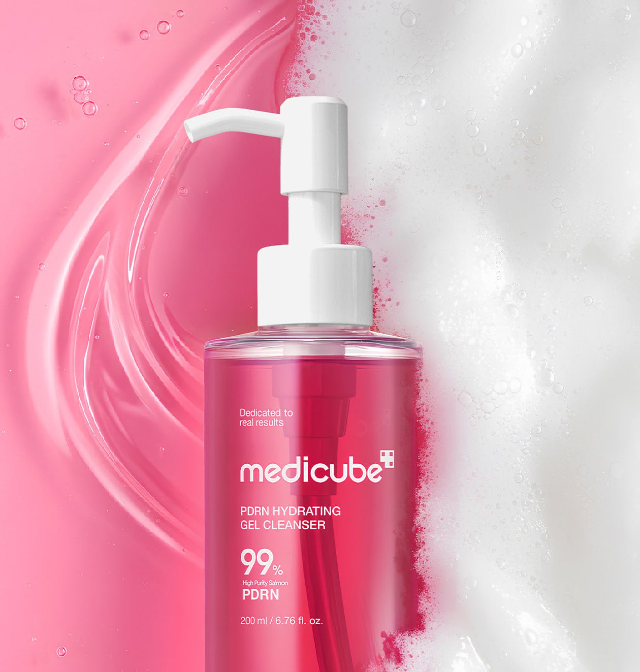 medicube PDRN Gel to Foam Cleanser (PDRN HYDRATING GEL CLEANSER) 200ml | Korean Skincare | Skin Science Lab