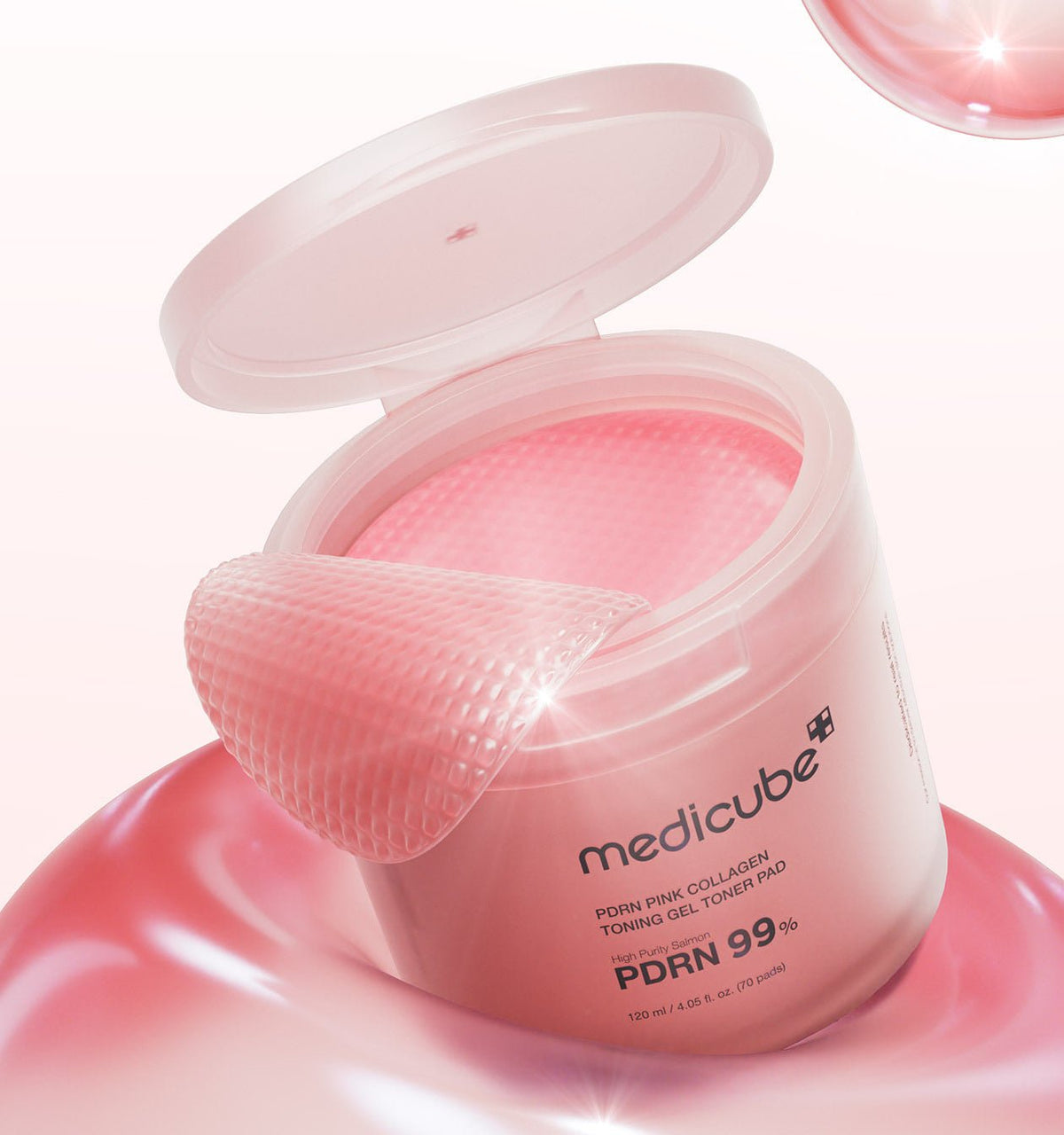 medicube PDRN Pink Collagen Gel Toner Pad 120ml/70pads | Korean Skincare | Skin Science Lab