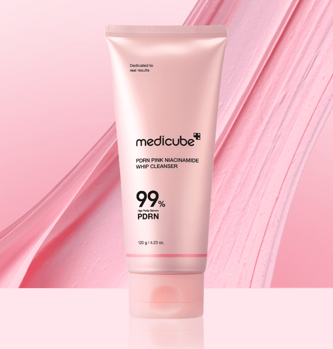 medicube PDRN Pink Niacinamide Whip Cleanser 120g | Korean Skincare | Skin Science Lab