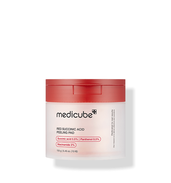 medicube Red Succinic Acid Peeling Pad 155g/70pads | Korean Skincare | Skin Science Lab