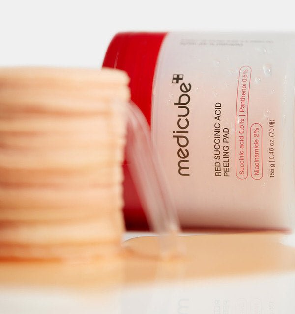 medicube Red Succinic Acid Peeling Pad 155g/70pads | Korean Skincare | Skin Science Lab
