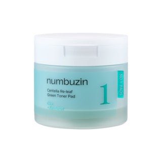 numbuzin No.1 Centella Re-leaf Green Toner Pad 70P | Korean Skincare | Skin Science Lab