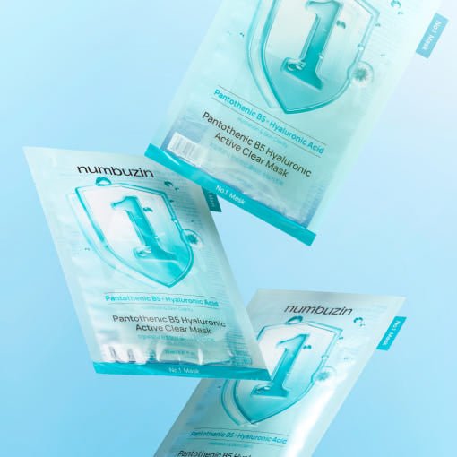 numbuzin No.1 Pantothenic B5 Hyaluronic Active Clear Mask 26ml X 10ea | Korean Skincare | Skin Science Lab