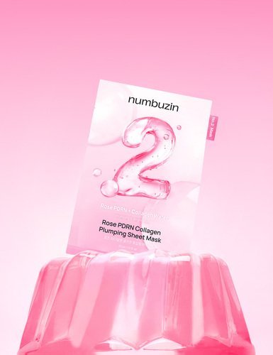 numbuzin No.2 Rose PDRN Collagen Plumping Sheet Mask 33ml X 5ea | Korean Skincare | Skin Science Lab