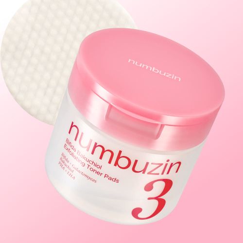 numbuzin No.3 Bifida Bakuchiol Exfoliating Toner Pads 190ml/70ea | Korean Skincare | Skin Science Lab