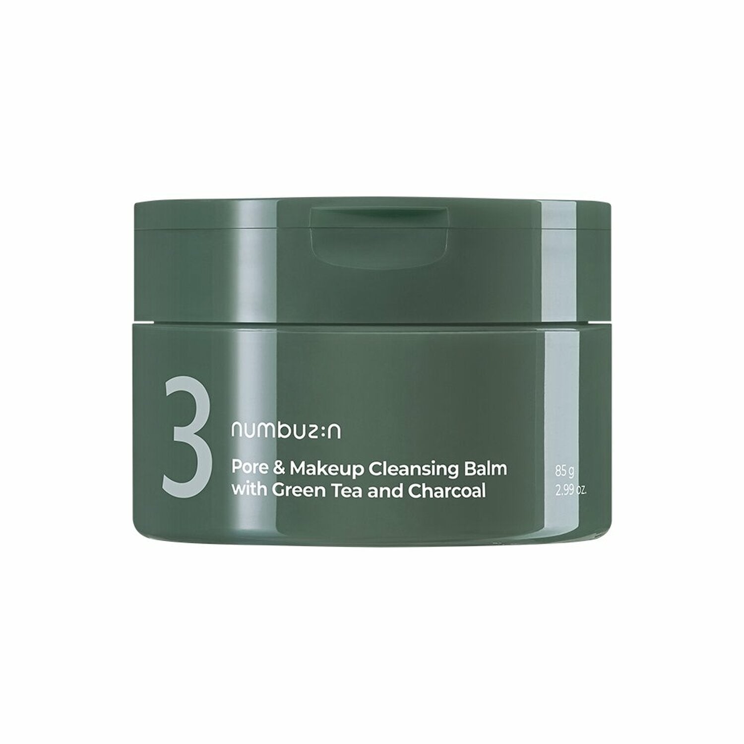 numbuzin No.3 Pore & Makeup Cleansing Balm with Green Tea and Charcoal 85g | Korean Skincare | Skin Science Lab