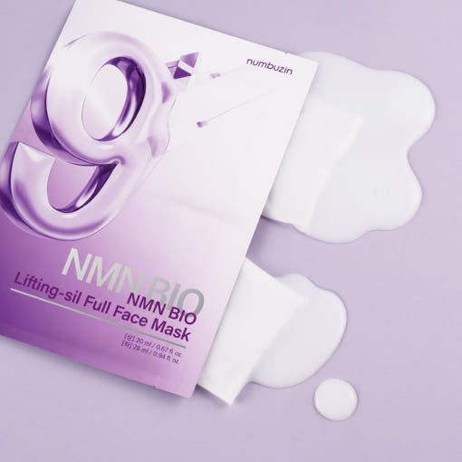numbuzin No.9 NMN BIO Lifting-sil Full Face Mask 4ea | Korean Skincare | Skin Science Lab