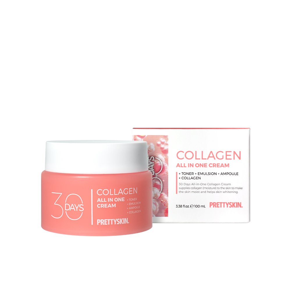 PRETTYSKIN 30 Days All-in-One Collagen Cream 100ml | Korean Skincare | Skin Science Lab