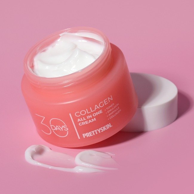 PRETTYSKIN 30 Days All-in-One Collagen Cream 100ml | Korean Skincare | Skin Science Lab