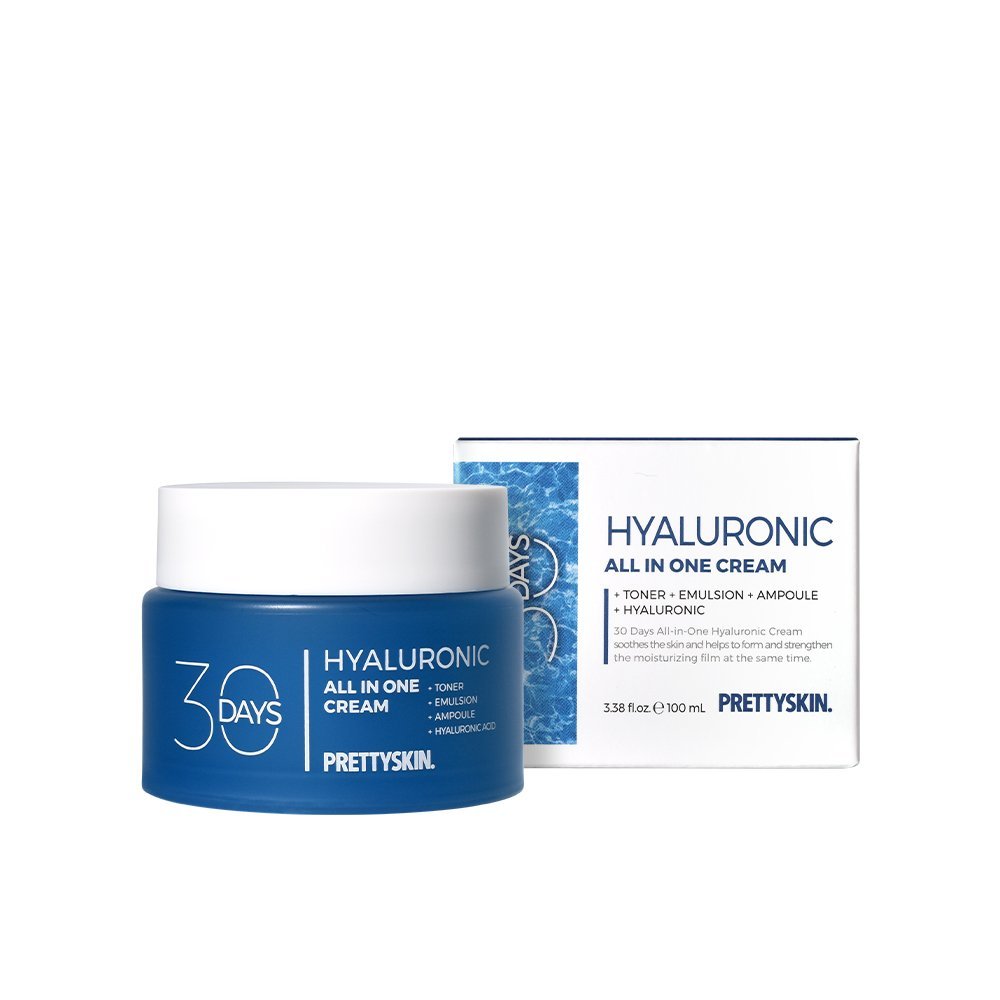 PRETTYSKIN 30 Days All-in-One Hyaluronic Cream 100ml | Korean Skincare | Skin Science Lab