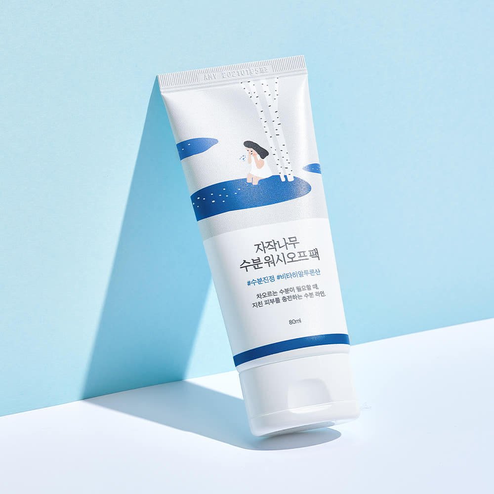 Round Lab Birch Juice Moisturizing Wash Off Pack 80ml | Korean Skincare | Skin Science Lab