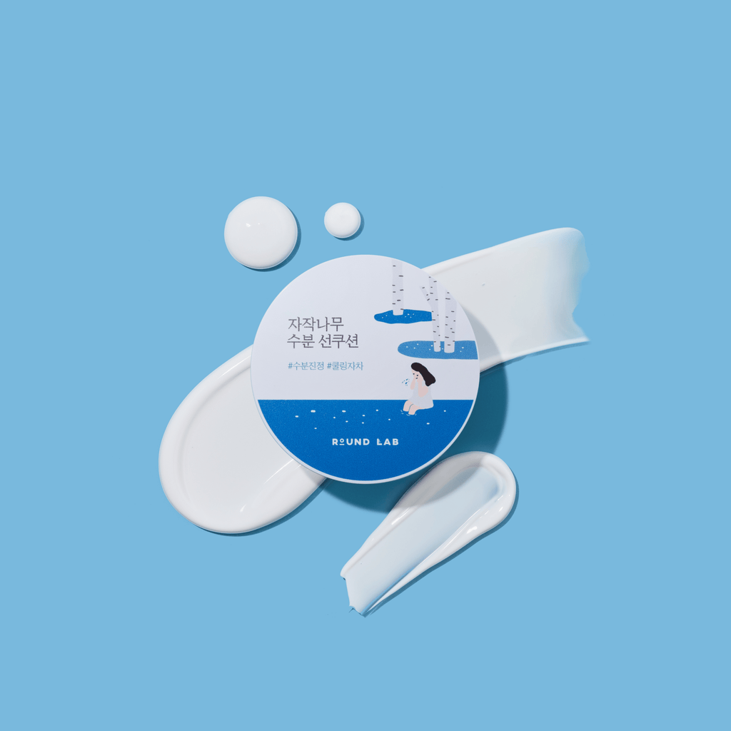 Round Lab Birch Moisturizing Sun Cushion 15g (SPF 50+ PA++++) | Korean Skincare | Skin Science Lab