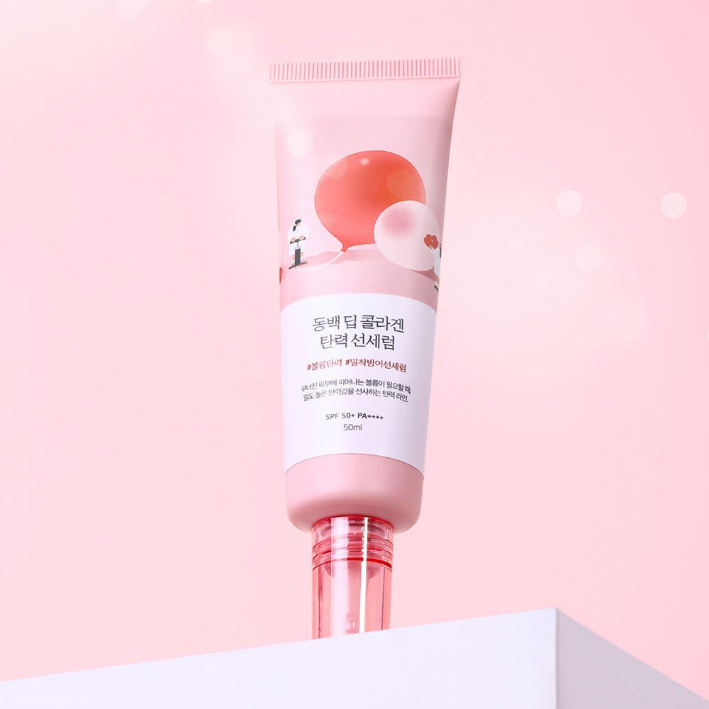 Round Lab Camellia Deep Collagen Firming Sun Serum 50ml (SPF 50+ PA++++) | Korean Skincare | Skin Science Lab