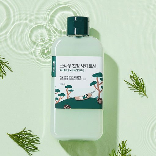 Round Lab For Men Pine Calming Cica Lotion 200ml | Korean Skincare | Skin Science Lab
