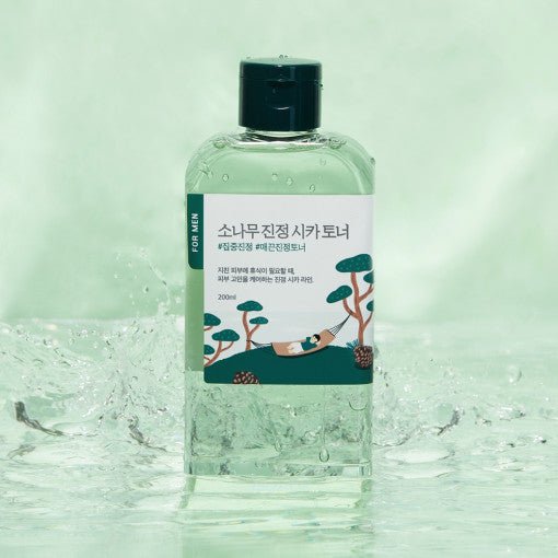 Round Lab For Men Pine Calming Cica Toner 200ml | Korean Skincare | Skin Science Lab
