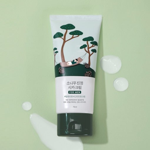 Round Lab For Men Pine Soothing Cica Cream 75ml | Korean Skincare | Skin Science Lab