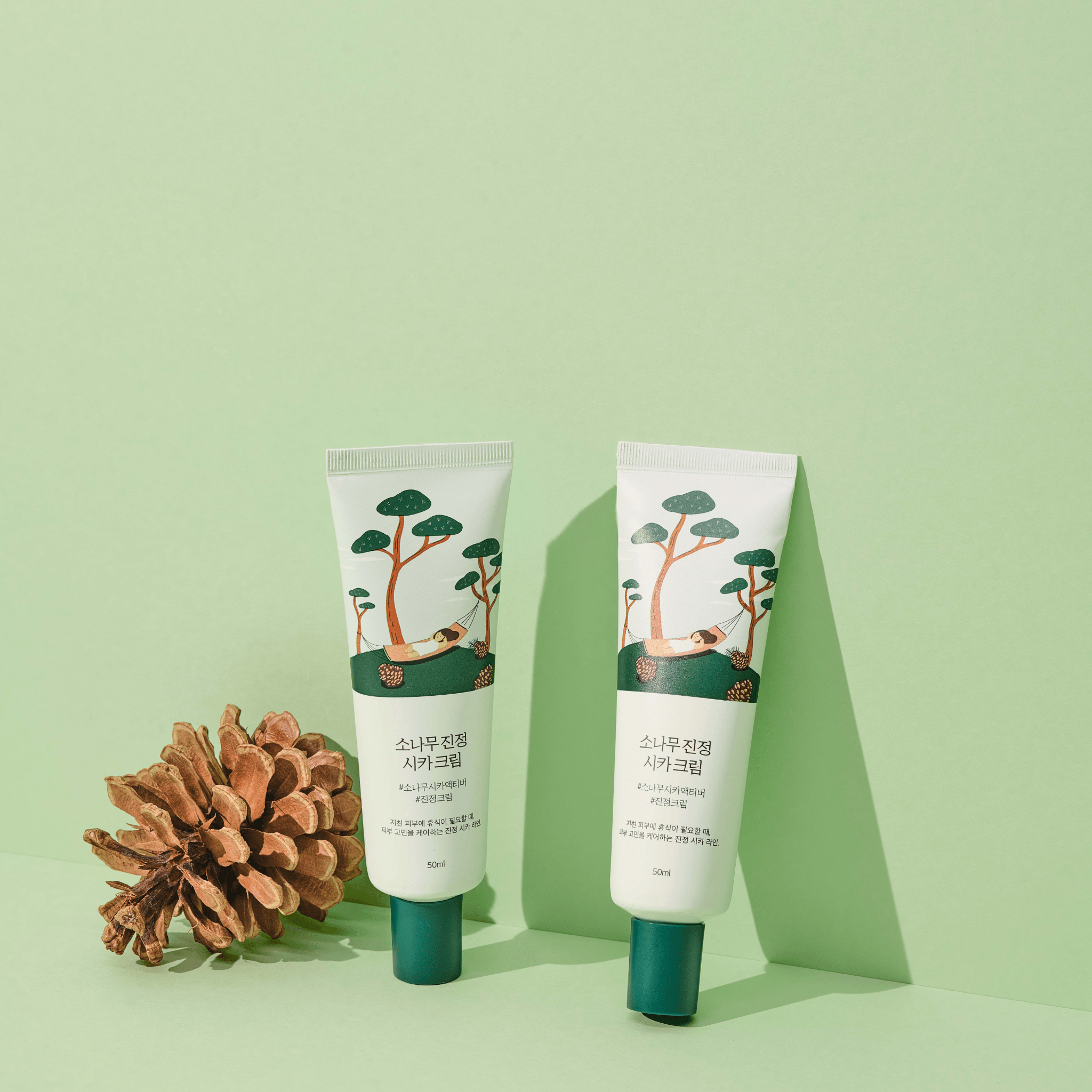 Round Lab Pine Calming Cica Cream 50ml | Korean Skincare | Skin Science Lab